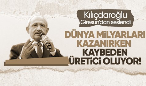 Millet İttifakı adayı Cumhurbaşkanı adayı ve CHP Genel Başkanı Kemal Kılıçdaroğlu Giresun mitingde vatandaşlara seslendi