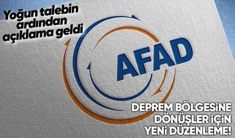 AFAD depremzede vatandaşların memleketlerine dönmek istemeleri durumunda gerekli imkan ve kolaylık sağlanacağını duyurdu