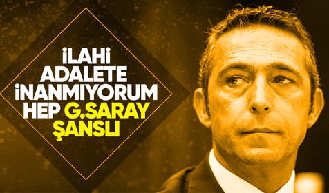 Fenerbahçe Divan Kurulu toplantısında konuşan Ali Koç: İlahi adalete inanmıyorum
