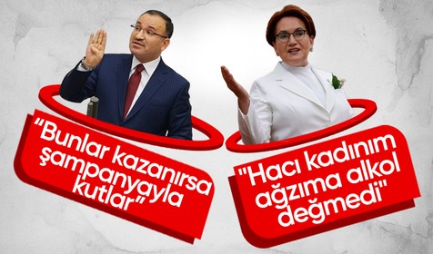 İYİ Parti Genel Başkanı Meral Akşener'den Adalet Bakanı Bekir Bozdağ'ın şampanya sözlerine yanıt: Hacı kadınım ben, ağzıma alkol değmedi