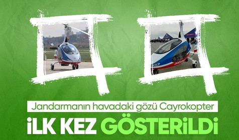 Jandarma envanterine yeni katılan 'Cayrokopter' ilk kez TEKNOFEST'te sergilendi