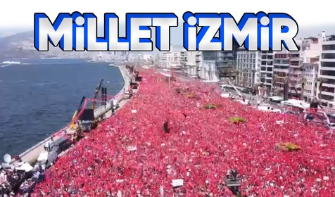 Son dakika haberleri... Millet İttifakı'nın İzmir Gündoğdu Meydanı'ndaki kalabalık