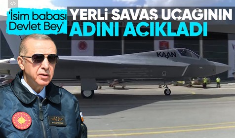 Savunma Sanayiinde gurur günü: Cumhurbaşkanı Recep Tayyip Erdoğan Milli Muharip Uçağın adını resmen duyurdu! İsim babası Devlet Bahçeli
