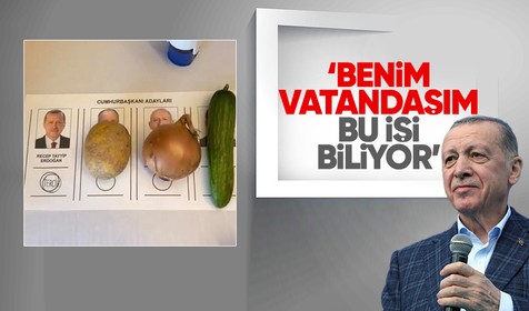 Cumhurbaşkanı Erdoğan patates soğanlı oy pusulasını hatırlattı: Vatandaşım bu işi biliyor