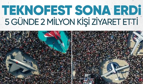 TEKNOFEST'in 6'ncısı sona erdi: 2 milyona yakın ziyaretçi geldi