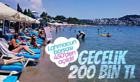 Bodrum tatilcilerinin cebi alev alacak! Lahmacun 450 TL, 1 gecesi 200 bin TL