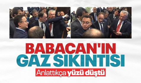 DEVA Partisi Genel Başkanı Ali Babacan'ın yüzü CHP'li başkandan Karadeniz gazını dinlerken böyle düştü