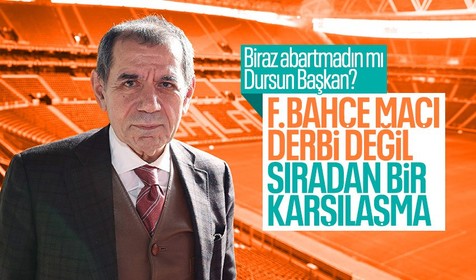 Galatasaray Başkanı Dursun Özbek'ten Fenerbahçe sözleri! "Sıradan bir maç oynayacağız"