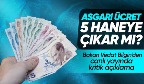 Çalışma ve Sosyal Güvenlik Bakanı Vedat Bilgin'den canlı yayında kritik asgari ücret açıklaması
