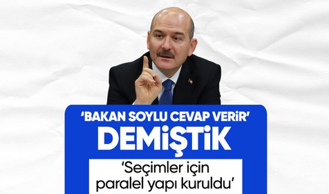 CHP'li Muharrem Erkek'in 'YSK’ya paralel bir seçim takip sistemi oluşturduğu' iddialarına Bakan Soylu'dan yanıt: Her seçimde bu tartışmalar yapıldı