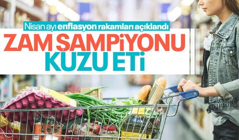 Son dakika! Nisan ayı enflasyon rakamları açıklandı