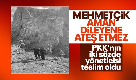 Sözde yönetim kadrosundaki 2 PKK'lı terörist teslim oldu! Mağaradan çıktıkları görüntü MSB tarafından paylaşıldı