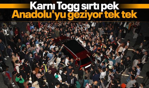 Türkiye'nin yerli ve milli otomobili Togg Anadolu'yu geziyor! Gaziantep ve Konya'da Togg'a yoğun ilgi