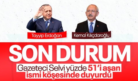 Cumhurbaşkanlığı seçimlerine sayılı gün kala son Cumhurbaşkanı Recep Tayyip Erdoğan'ın oy oranı da belli oldu: Yüzde 50 sınırını aştı