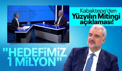 AK Parti İstanbul İl Başkanı Osman Nuri Kabaktepe, Pazar günü düzenlenecek olan AK Parti İstanbul mitingi için 1 milyonluk miting hedeflediklerini belirtti