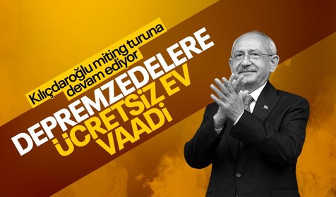 Cumhurbaşkanı adayı Kemal Kılıçdaroğlu Erzincan'da vatandaşlara seslendi: Depremzedelere ücretsiz konut yapacağım