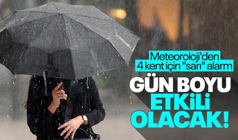 Meteoroloji Genel Müdürlüğü hava durumu raporunu yayımladı! 4 il için 'sarı kodlu' uyarıda bulunuldu | 6 MAYIS HAVA DURUMU RAPORU