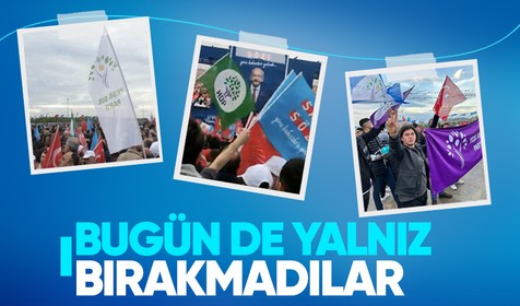 Millet İttifakı'nın Maltepe mitinginde HDP bayrakları sallandı