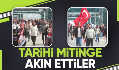 Yüz binler Büyük İstanbul Mitingi için Atatürk Havalimanı'na akın etti