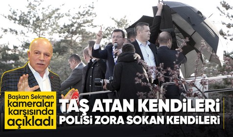 Erzurum Büyükşehir Belediye Başkanı Mehmet Sekmen: Taş atan kendileri, polisi zora sokan kendileri