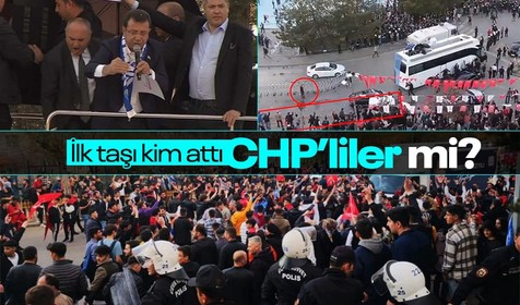 Geçtiğimiz gün Erzurum'da CHP mitingine taşlı saldırı gerçekleşirken ortaya çıkan bir video kafaları karıştırdı: İlk taşı hangi taraf attı?