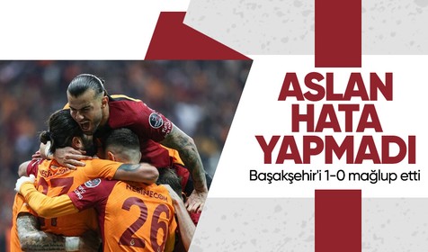 Spor Toto Süper Lig'in 33. haftasında lider Galatasaray, sahasında karşılaştığı Başakşehir'i 1-0 mağlup etti