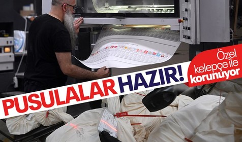 Cumhurbaşkanlığı ve milletvekili seçimi için hazırlanan pusulalarının basımı tamamlandı! Özel plastik kelepçe ile koruma altında