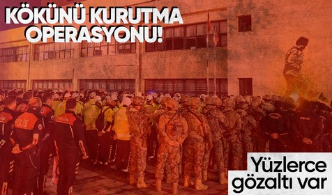 İzmir'de gerçekleştirilen 'Kökünü Kurutma Operasyonu'nda 310 kişi gözaltına alındı