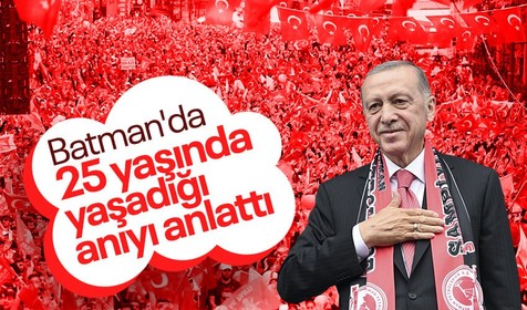 Son dakika haberleri! Cumhurbaşkanı Erdoğan Batman'da halka seslendi! Gençlik anısını anlattı