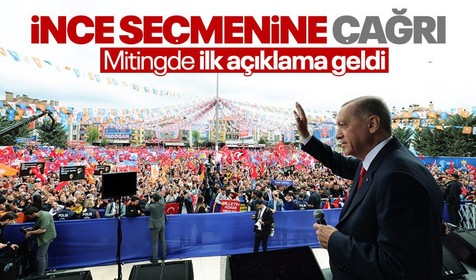 Cumhurbaşkanı Erdoğan Ankara'da halka seslendi! Mitingde Muharrem İnce'ye çağrı: Sizin yeriniz şantajcıların yanı değil, Cumhur İttifakı'nın yanı