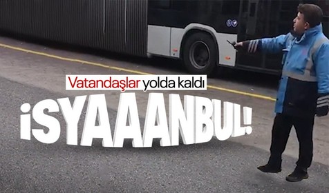 İstanbul'da metrobüsler aksamaya devam ediyor! Vatandaş yolda kaldı