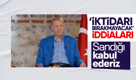 'İktidarı bırakmayacak' iddialarına Cumhurbaşkanı Erdoğan'dan yanıt: Cumhur İttifakı sandıktan çıkan her türlü sonucu kabul edecektir