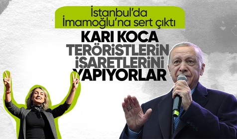 Son dakika... İstanbul Bahçelievler'de halka seslenen Cumhurbaşkanı Erdoğan: Karı koca teröristlerin işaretlerini yapıyorlar