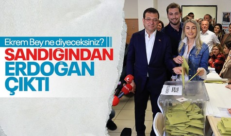Millet İttifakı Cumhurbaşkanı Yardımcısı Adayı Ekrem İmamoğlu'nun sandığından Cumhurbaşkanı Erdoğan birinci çıktı