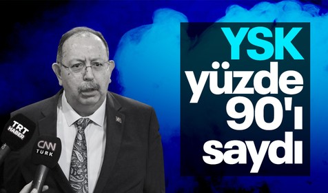 Yüksek Seçim Kurulu Başkanı Ahmet Yener, açıklamalarda bulundu! Yurt içi oylarının yüzde 94'ü yurt dışı oyların ise yüzde 36'sı sayıldı