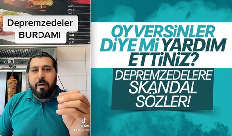 Seçimden sonra depremzedelere küfürler savurup TikTok'tan paylaştı! Skandal görüntülerin ardından ekipler harekete geçti