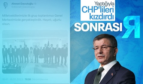10 milletvekili çıkaran Gelecek Partisi'nde ilk grup toplantısı! CHP'liler buna kızdı Davutoğlu paylaşımını hemen sildi
