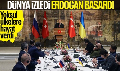 Cumhurbaşkanı Erdoğan elini taşın altına koydu ve yoksul ülkelere 30 milyon ton tahıl gitti