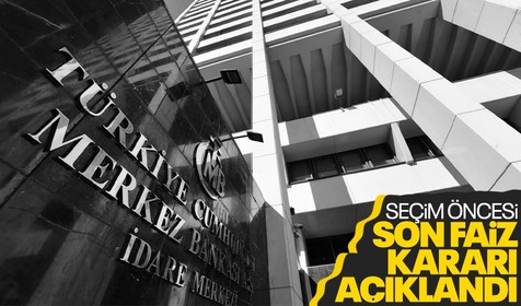 Son dakika! Merkez Bankası politika faizini yüzde 8,5'ta sabit tuttu
