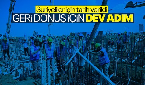 Suriyelilerin geri dönüşleri için dev adım! Temel atma töreni yapıldı | İçişleri Bakanı Süleyman Soylu tarih verdi