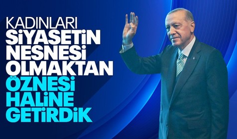 SON DAKİKA! Cumhurbaşkanı Erdoğan AK Partili kadınlara hitap etti! Kadınları siyasi nesneden özneye getirdik