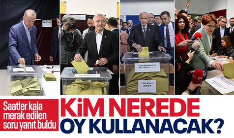 Cumhurbaşkanlığı seçimlerinin 2. turunda hangi lider nerede oy kullanacak?
