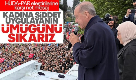 Cumhurbaşkanı Erdoğan Kısıklı'da açıklamalarda bulundu: Kadına şiddet bizde haramdır!