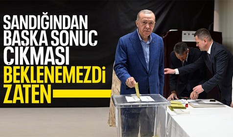 Cumhurbaşkanı ve AK Parti Genel Başkanı Recep Tayyip Erdoğan'ın oy kullandığı sandıkta sonuç belli oldu
