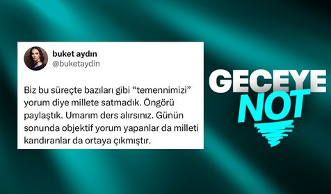 Haberet Genel Yayın Yönetmeni Buket Aydın: Milleti kandıranlar da ortaya çıkmıştır