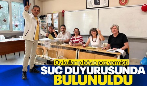Oy kullandığı sırada zafer işareti yapan Fatih Portakal hakkında suç duyurusu!