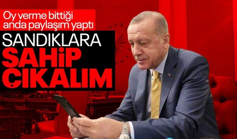 Son dakika! Seçim sona erdi: Cumhurbaşkanı Erdoğan'dan ilk paylaşım: Şimdi, milletimizin iradesini son ana kadar koruma vakti!