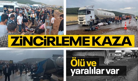 TAG Otoyolu'nda zincirleme kaza: İki kişi öldü 20 kişi yaralandı