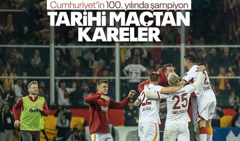 Son dakika Galatasaray haberleri... Galatasaray Ankaragücü'nü 4-1 yendi! Şampiyonluk maçından unutulmaz fotoğraflar