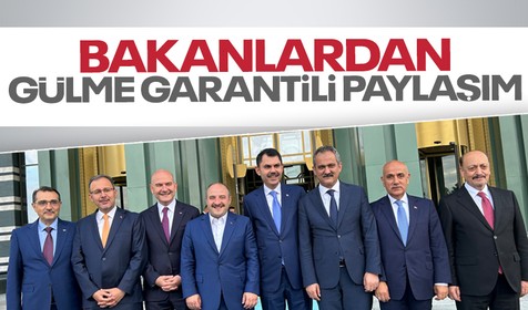 Bakanlardan gülme garantili paylaşım! "Kısa olan biz değiliz, uzun olan onlar"
